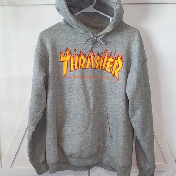 Thrasher Flame Pullover Hoodie Men's Size Small - Picture 11 of 14